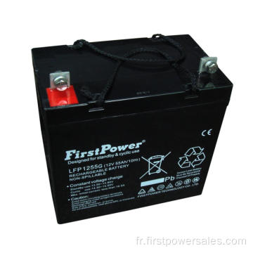 Batterie médicale de gel de réserve de batterie de PDA 12V55AH